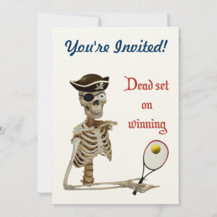 Invitation Pirate de tennis de Dead Set