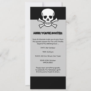 Invitation Pirate d'Halloween