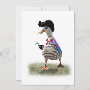 Invitation Pirate Duck