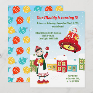 Invitation Pirate Girl Treasure Map Amusant Anniversaire Fête