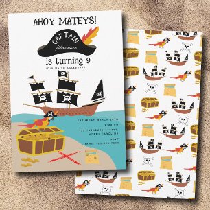 Invitation Pirate Thème Anniversaire Fête