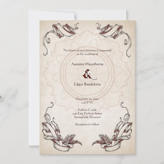 Invitation Pirate Treasure Mariage (Devant)