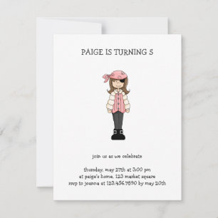 Invitation Pirates roses ・ Pirate Girl #4
