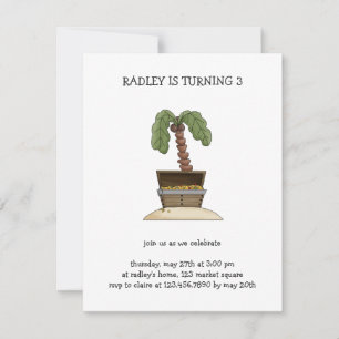 Invitation Pirates ・ Treasure Chest Island