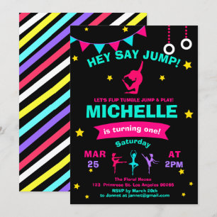 Invitation Pirouette Cute Ballerina Gymnastique filles Annive