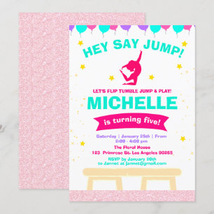 Invitation Pirouette Pink Ballerina Gymnastique féminine Anni
