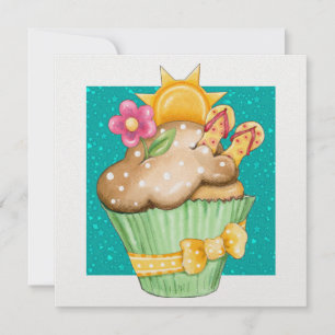 Invitation Piscine Party Cupcake ! - SRF