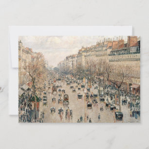 Invitation Pissarro - Boulevard Montmartre, soleil d'après-mi