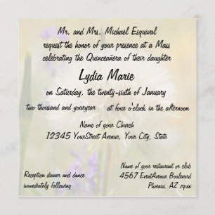 Invitation Pissenlit de la masse d'anniversaire de