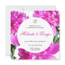 Invitation Pivoine. Invitation