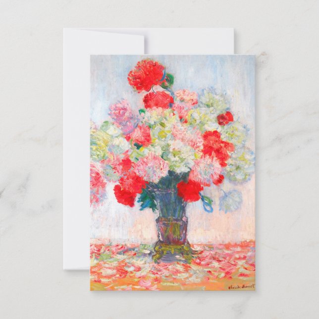 Invitation Pivoines de Monet (Devant)