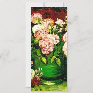 Invitation Pivoines et roses de Van Gogh