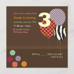 Invitation Pix-Dezines Baloons Anniversaire