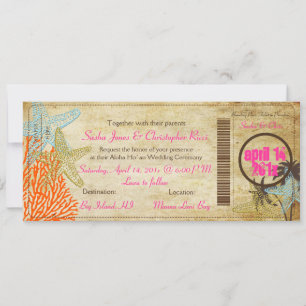 Invitation Pix-Dezines Boarding Pass to Paradise
