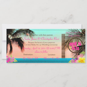 Invitation Pix-Dezines Boarding Pass to Paradise