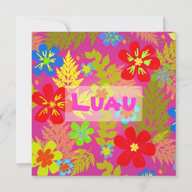 Invitation Pix-Dezines couleur arrière - plan de la jungle ha (Devant)