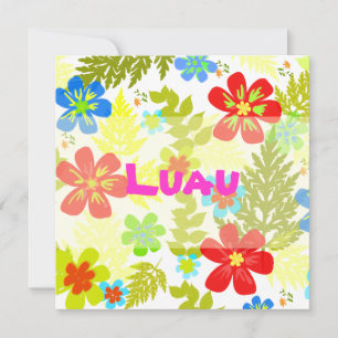 Invitation Pix-Dezines couleur arrière - plan de la jungle ha