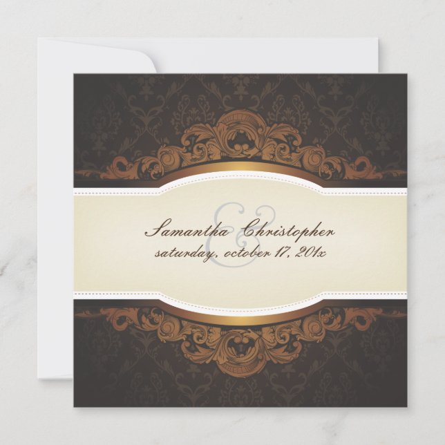 Invitation Pix-Dezines Cubana Damask (Devant)