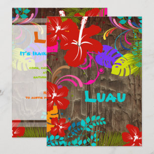Invitation Pix-Dezines Ohana Luau