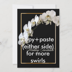 Invitation Pix-Dezines orchidées/phalaenopsis