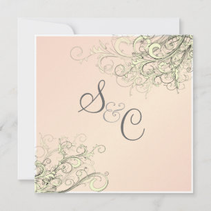 Invitation Pix-Dezines tourbillons à la vanille/do-it-yoursel