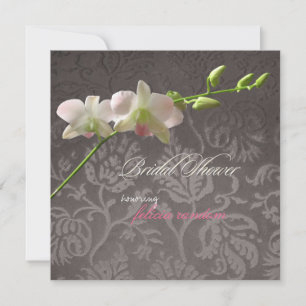 Invitation PixDezine Orchidée rose/douche nuptiale