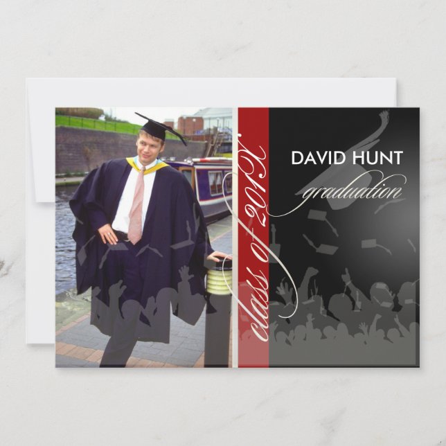 Invitation PixDezines 2011 Diplôme/Photo/Casquette+Gown (Devant)