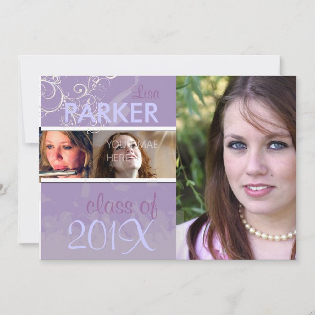 Invitation PixDezines 2011 Graduation/Photo/Casquette+Gown (Devant)