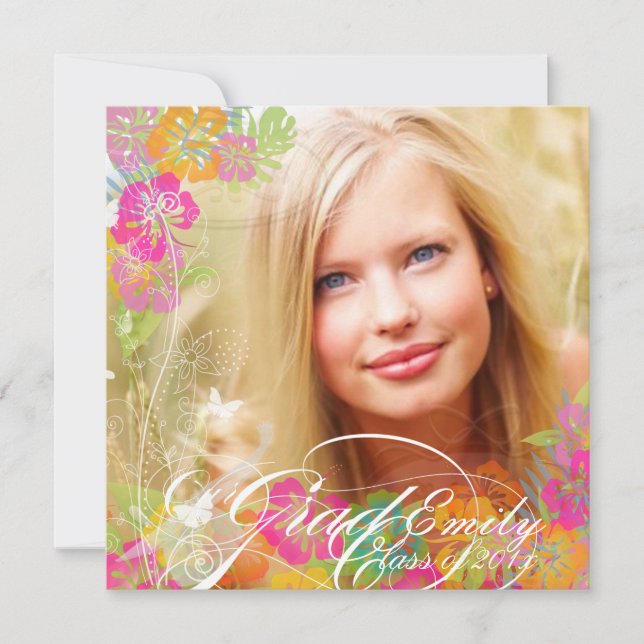 Invitation PixDezines 2012 Diplôme hibiscus leis (Devant)