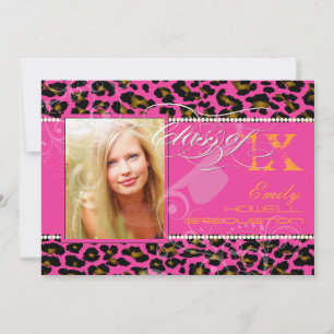 Invitation PixDezines 2012 Grads, teetah print/do-it-yourself