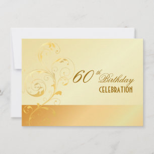 Invitation PixDezines 60 Anniversaire/filigree/DO-IT-YOURSELF