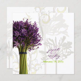 Invitation PixDezines Agapanthus violet DO-IT-YOURSELF couleu