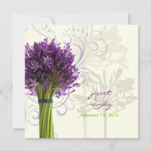 Invitation PixDezines Agapanthus violet DO-IT-YOURSELF couleu