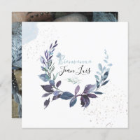 PixDezines Aquarelle Faire-partie de NaissanceGarç