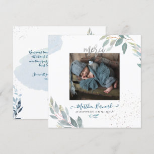 Invitation PixDezines Aquarelle Faire-partie de NaissanceGarç