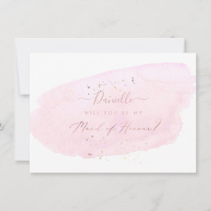 Invitation PixDezines Aquarelle rose fera honneur