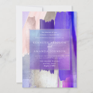 Invitation PixDezines Aquarelle Swatch Violet Lilac Lavender