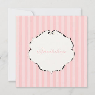 Invitation PixDezines Bandes plaines/DO-IT-YOURSELF couleur/r