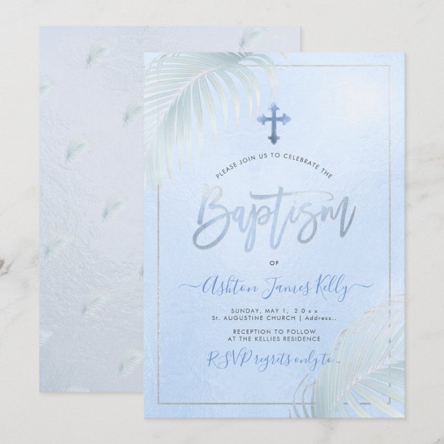 Invitation PixDezines Baptême des Palmes d'Argent (Devant / Derrière)