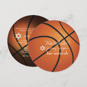 Invitation ✡ PixDezines Bar Mitzvah Basketball