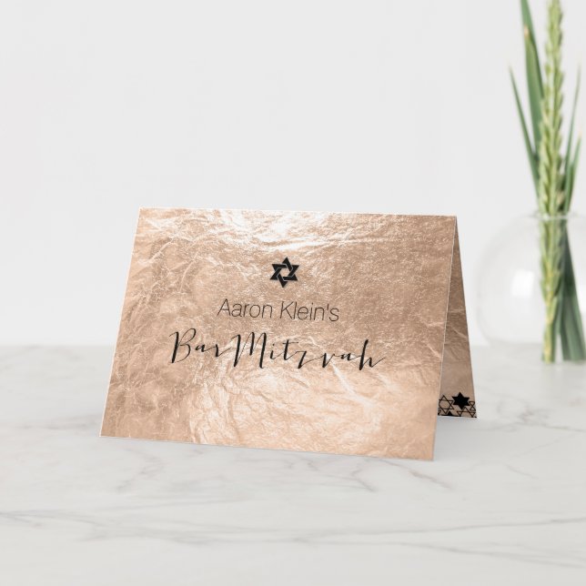 Invitation PixDezines bar photo design mitzvah/fausse feuille (Devant)