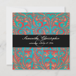Invitation PixDezines Bellissimo Damask Vintage