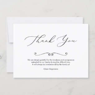 Invitation PixDezines Bereavement Merci, après funérailles