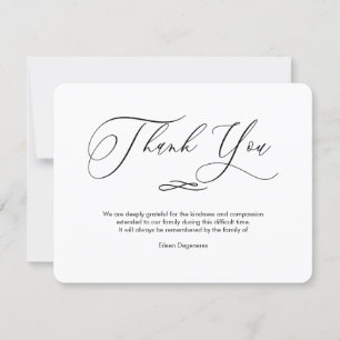 Invitation PixDezines Bereavement Merci, après funérailles