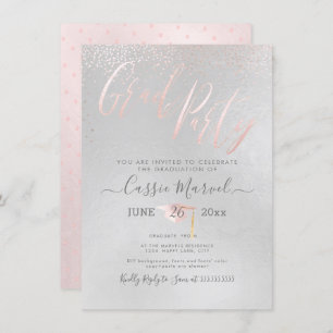 Invitation PixDezines Blush Pink 2019 Grad Party