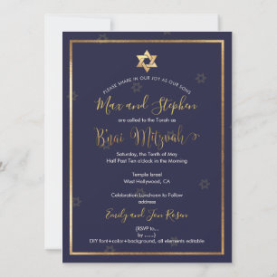 Invitation PixDezines Bnai Mitzvah Photo