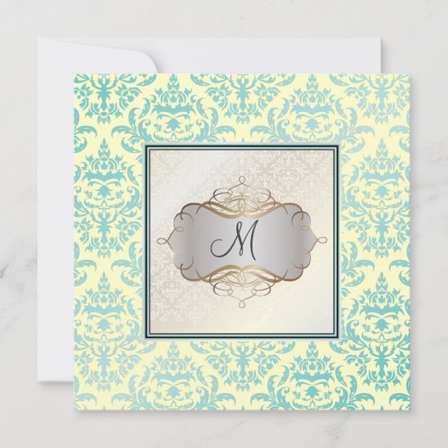 Invitation PixDezines Céline Damask, Pearl (Devant)