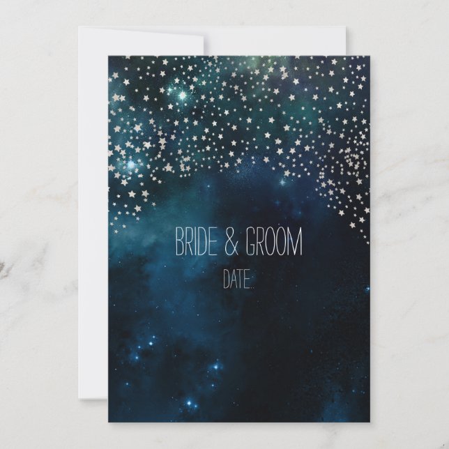 Invitation PixDezines Cosmic/NASA/Nuit étoilée (Devant)