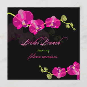 Invitation PixDezines couleur orchidée rose/brunch nuptial/do