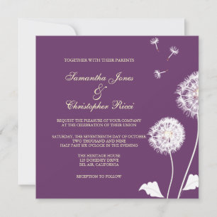 Invitation PixDezines Dandelions, do-it-yourself couleurs arr